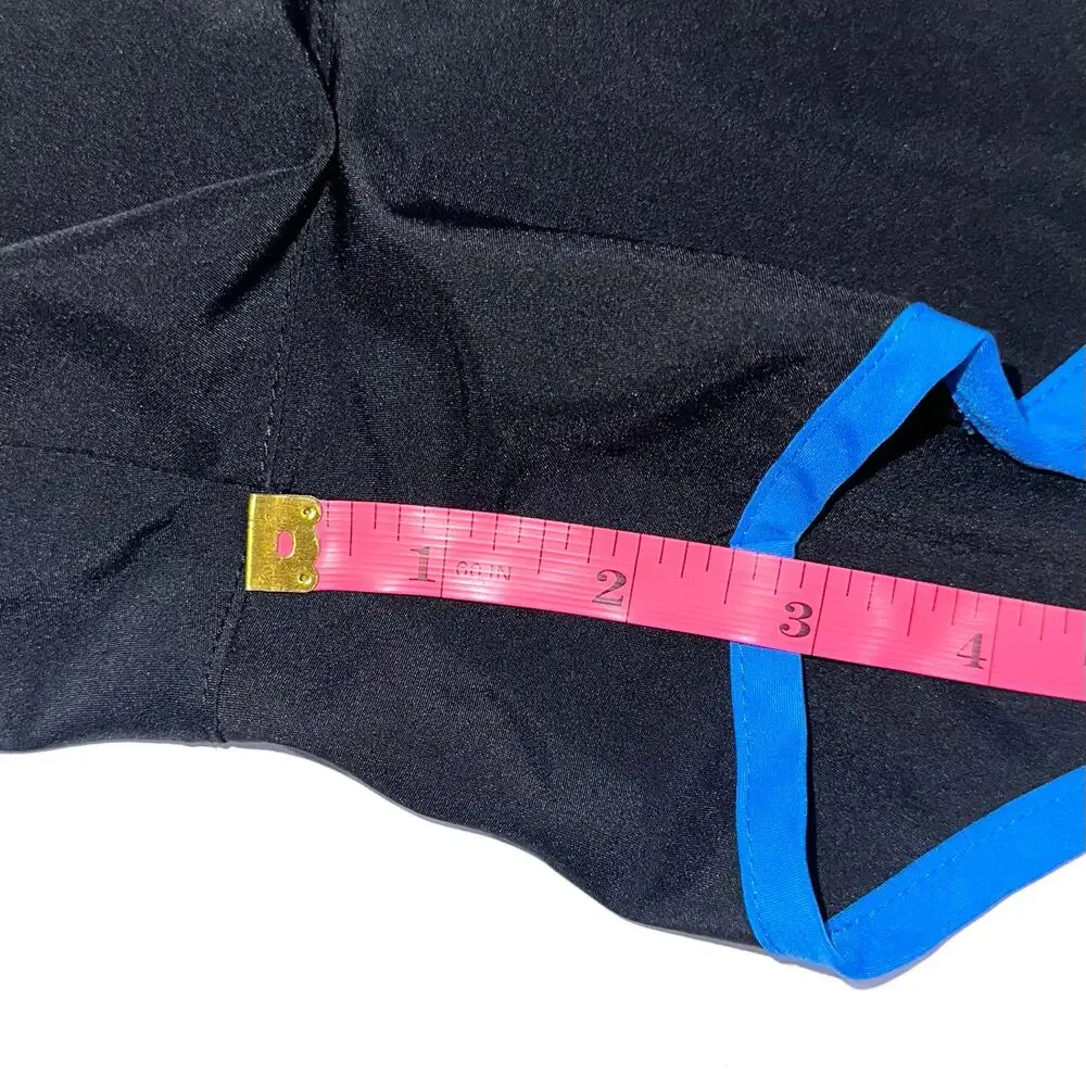 Nike Dri-Fit Black Blue Tempo Athletic Running Shorts Size Small